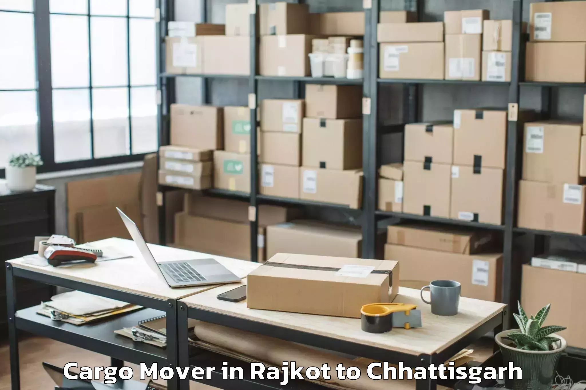 Get Rajkot to Gariaband Cargo Mover